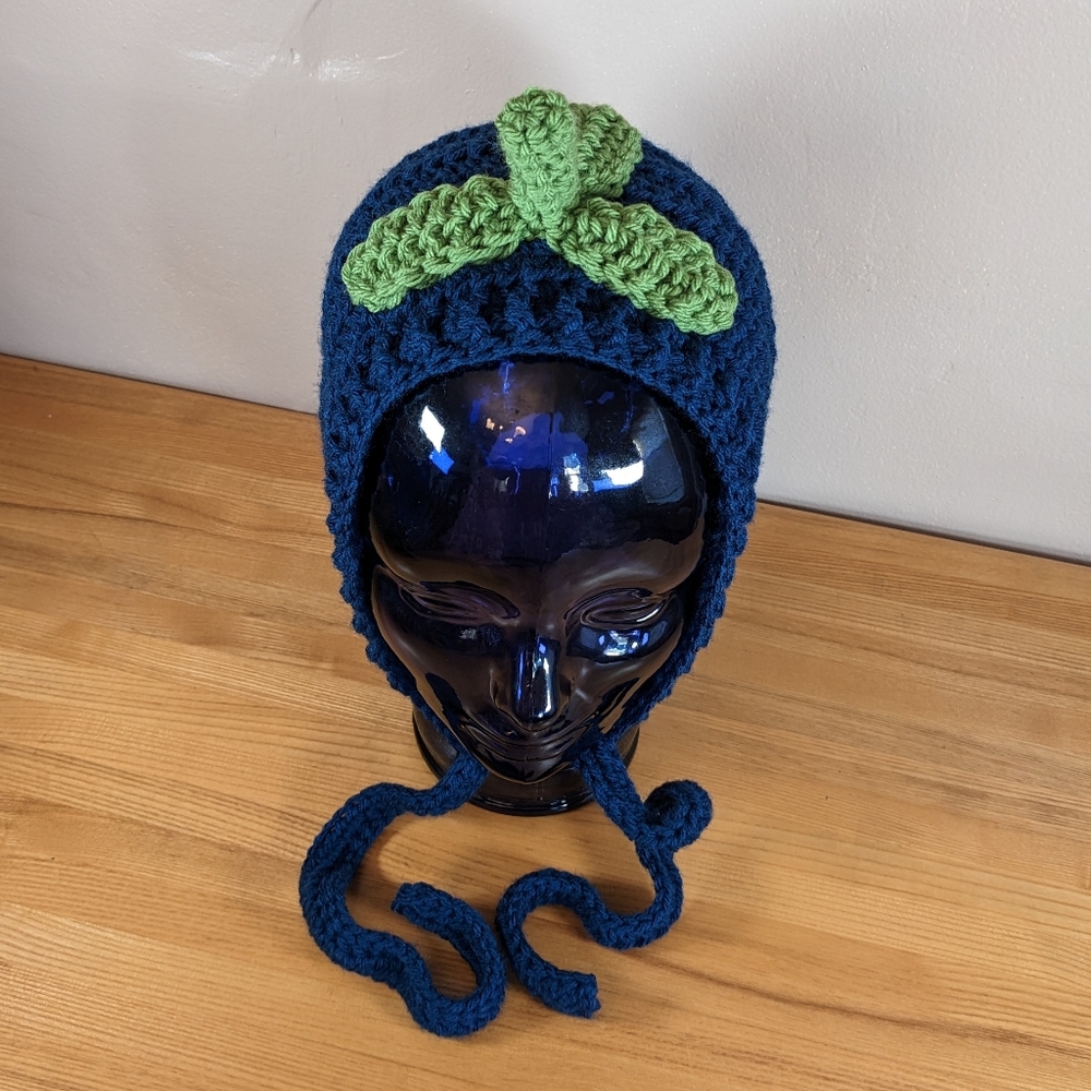 Crochet Blueberry Bonnet